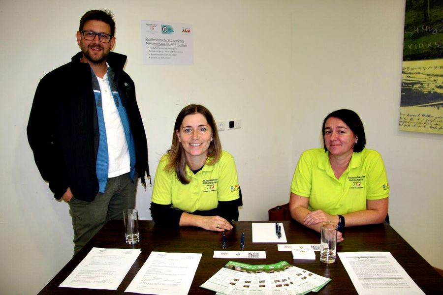 Infostand Sozialmedizinischer Betreuungsring MVA