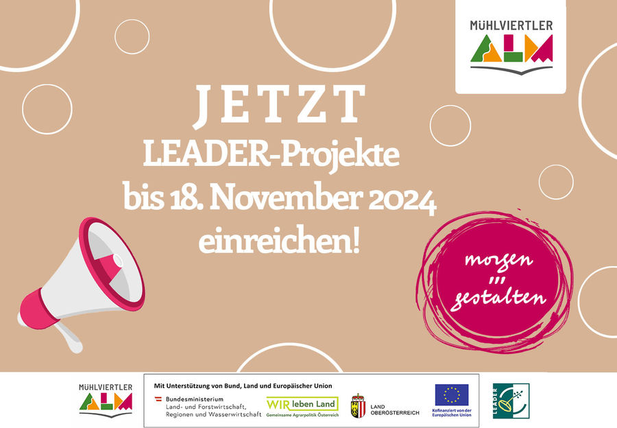 6. Aufruf zur Einreichung von LEADER Projekten