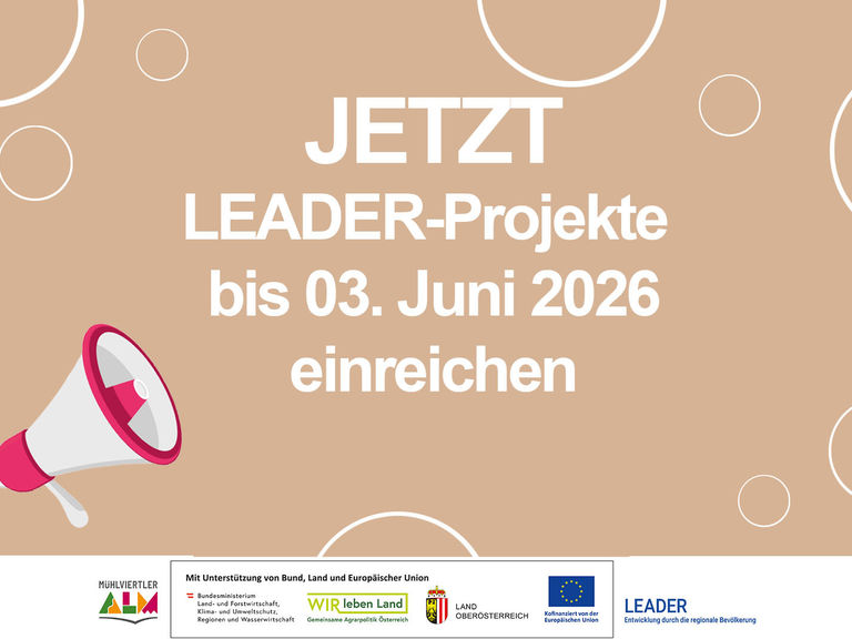 13. Aufruf zur Einreichung von LEADER Projekten