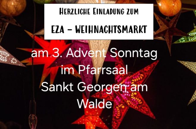Einladung zum EZA Weihnachtsmarkt St. Georgen am Walde