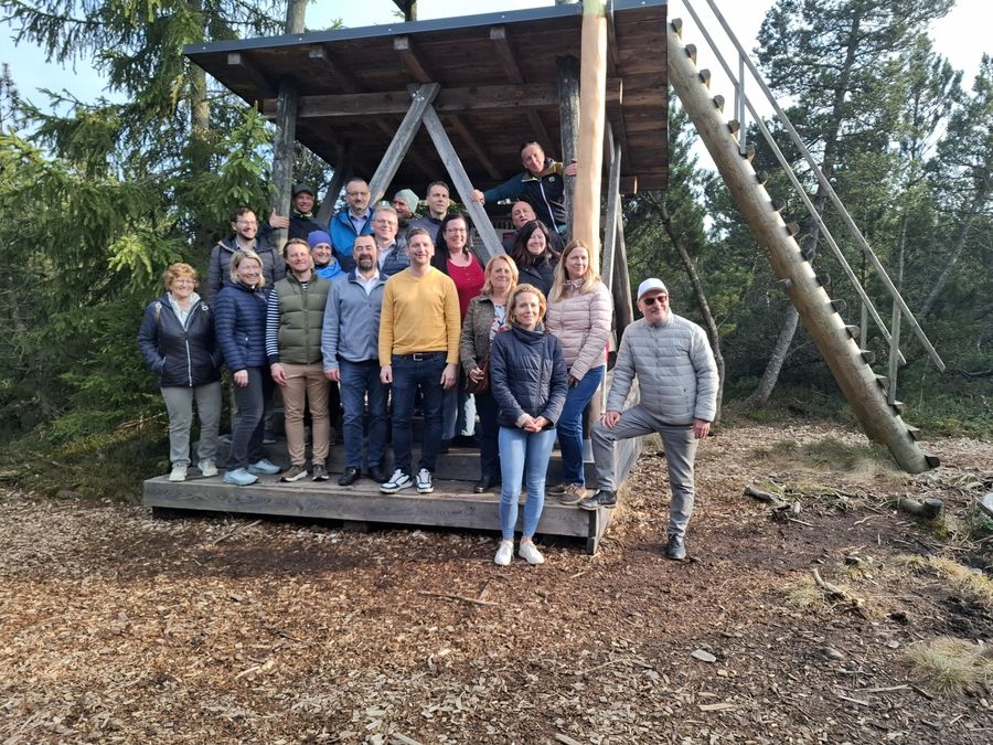 Die Teilnehmenden der Exkursion Joglland im Tanner Moor Die Teilnehmenden der Exkursion Joglland im Tanner Moor