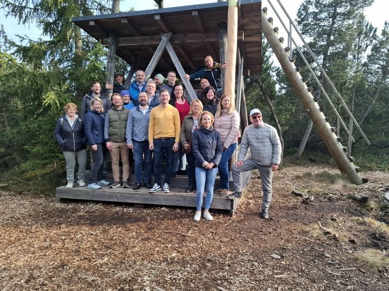 Die Teilnehmenden der Exkursion Joglland im Tanner Moor
