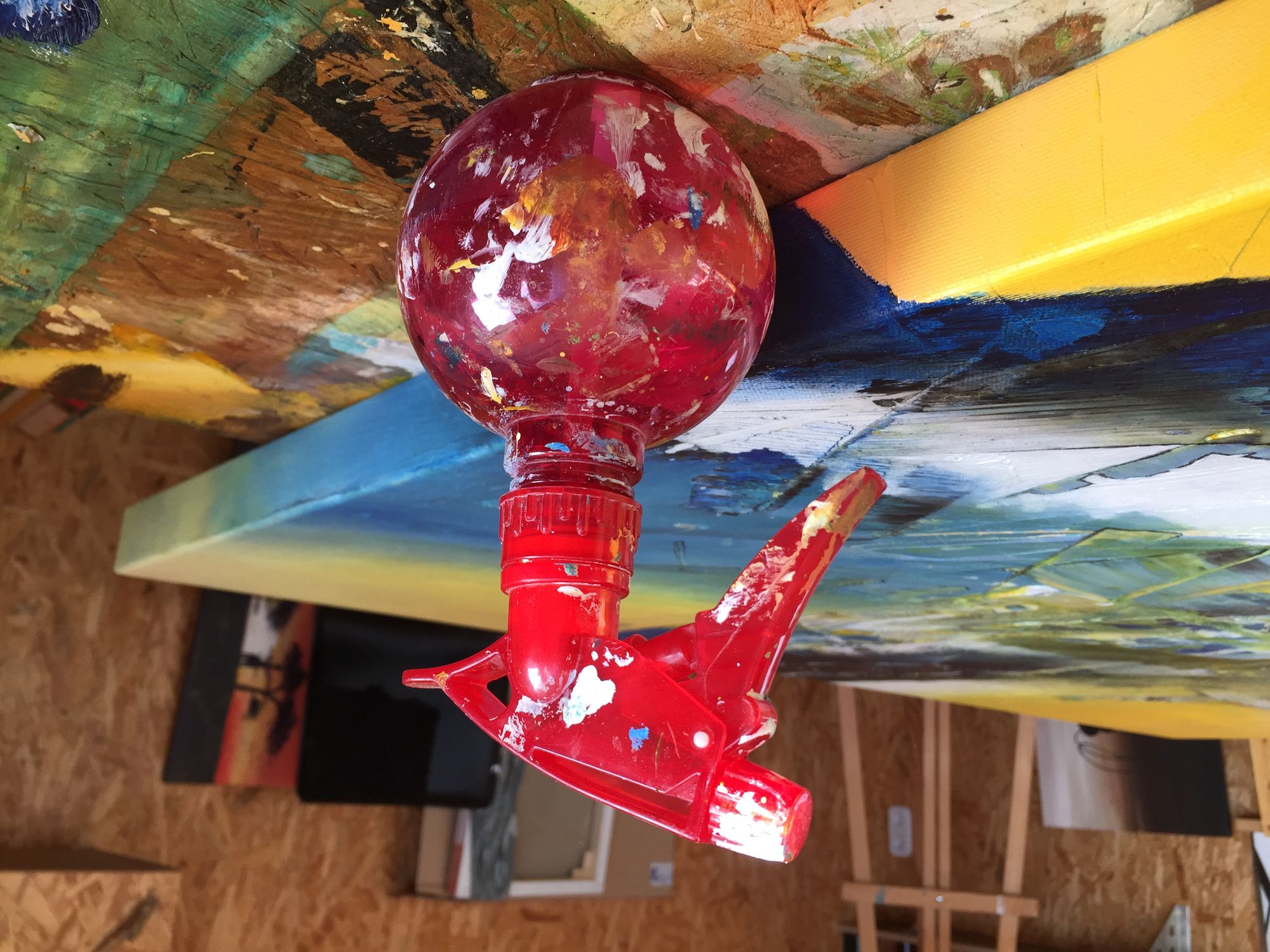 Kulturwas - Kulturelle Angebote der Region Mühlviertler Alm_Symbolfoto Acrylbild im Atelier