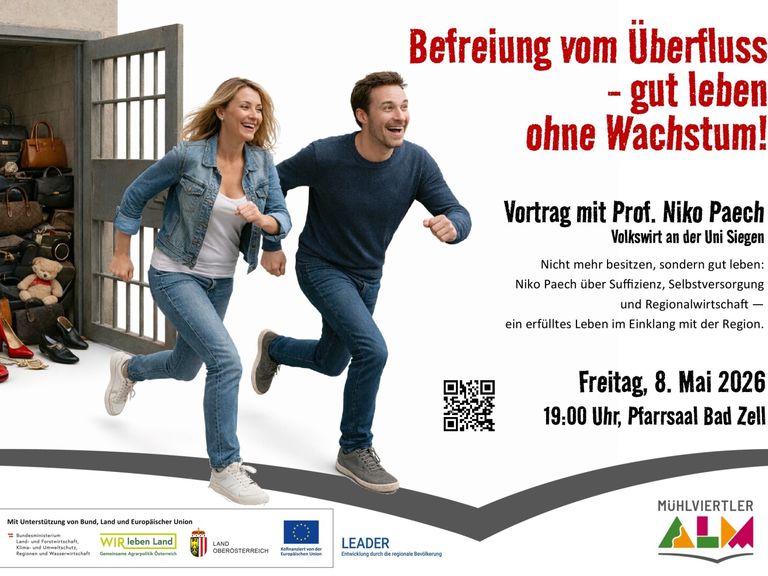 Vortrag Nico Paech in Bad Zell am 08. Mai 2026