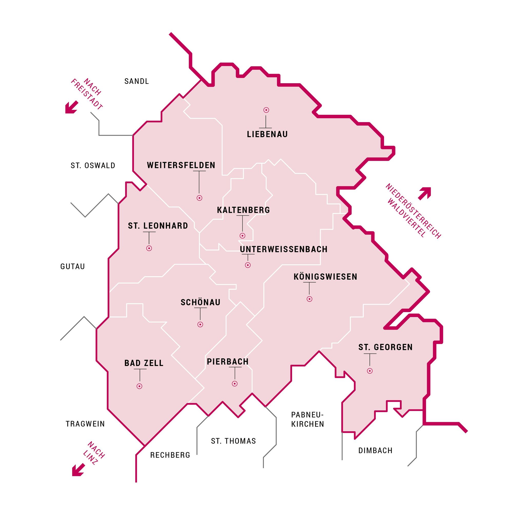 M hlviertler Alm Gemeinden