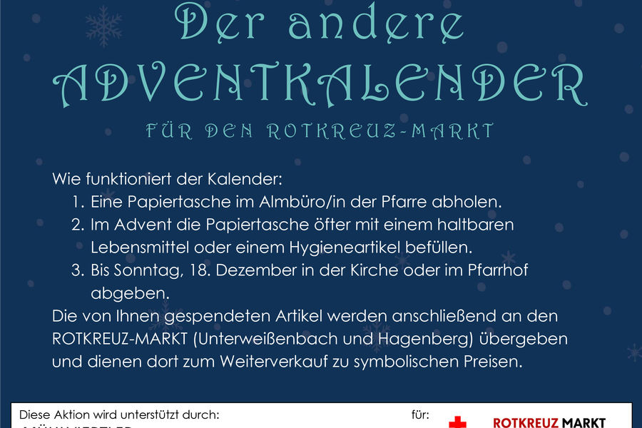 Plakat der andere Adventkalender
