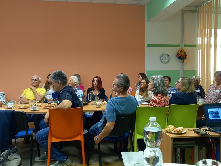 Exkursion Borovany - beim Vortrag