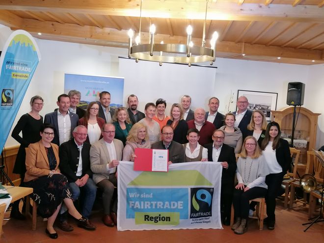 Gruppenfoto die Mühlviertler Alm ist FAIRTRADE-Region